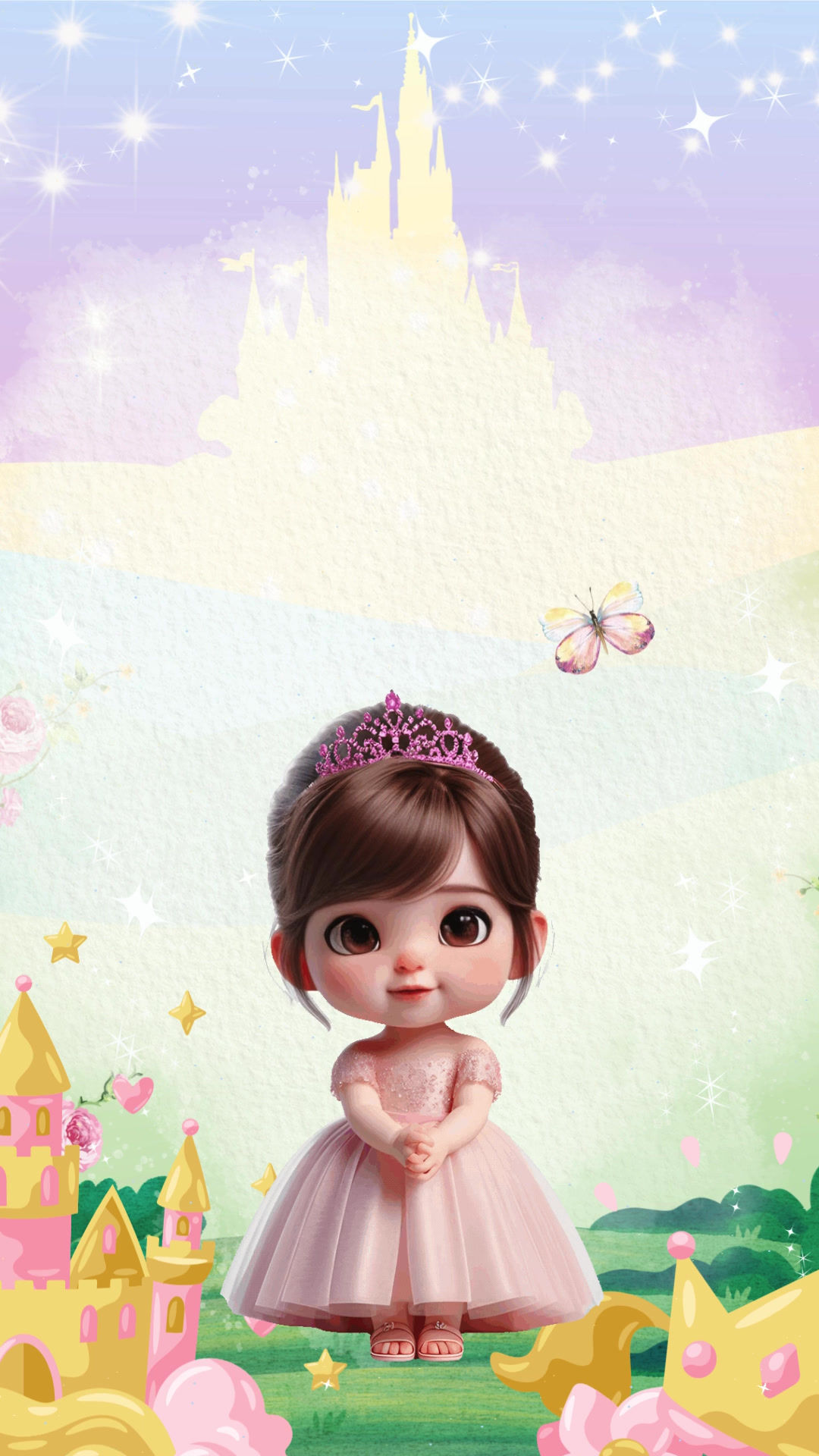 Convite Animado Plus - Princesas Cute