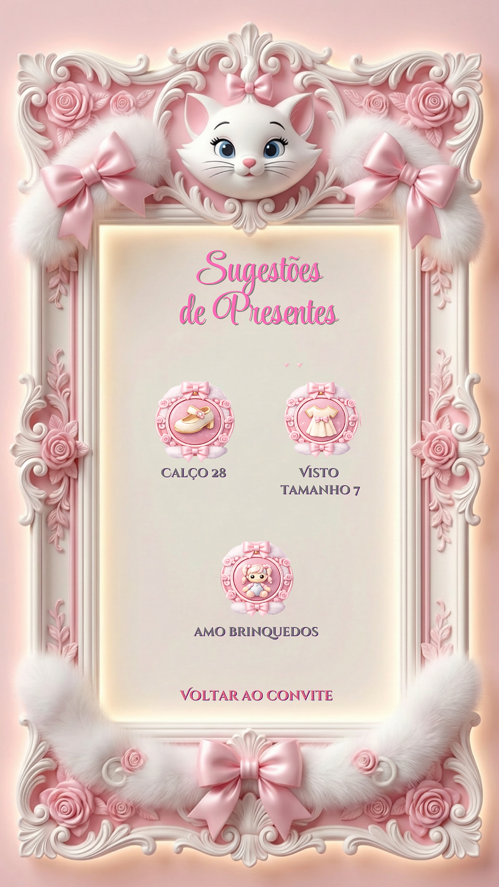 Miniatura: Convite Cinemágico Interativo - Gatinha Marrie