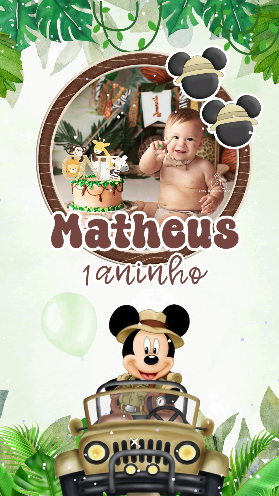 Convite Animado Plus - Mickey Safari #2