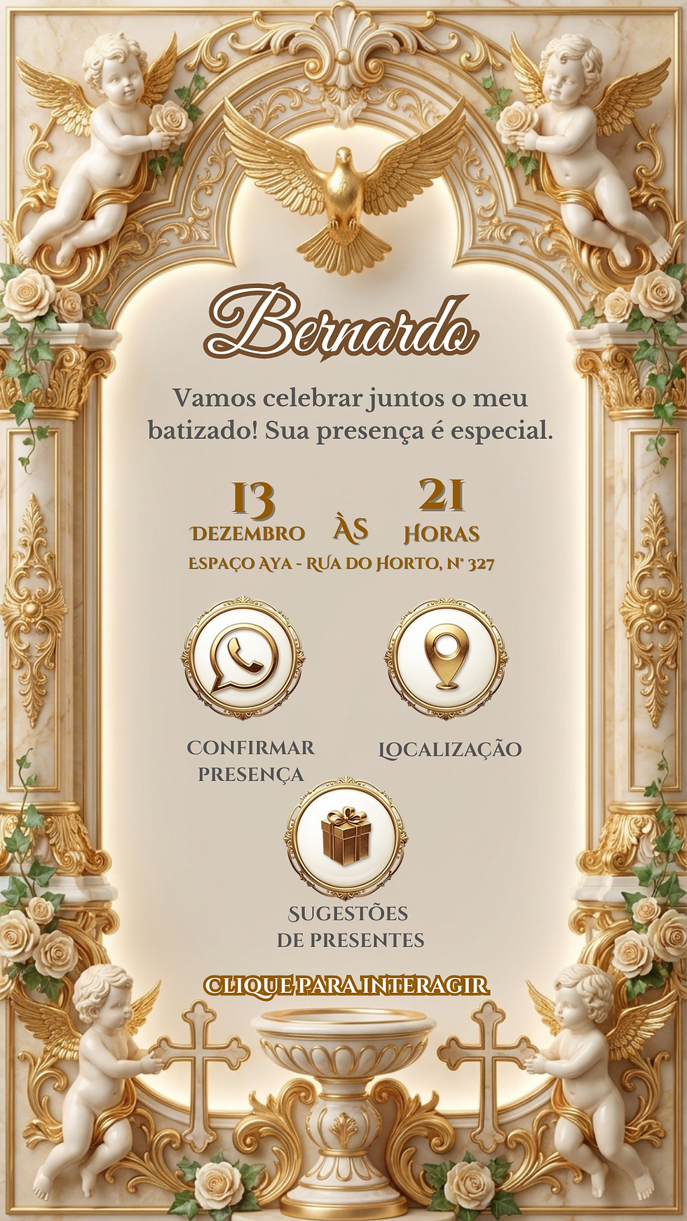 Miniatura: Convite Cinemágico Interativo - Batizado