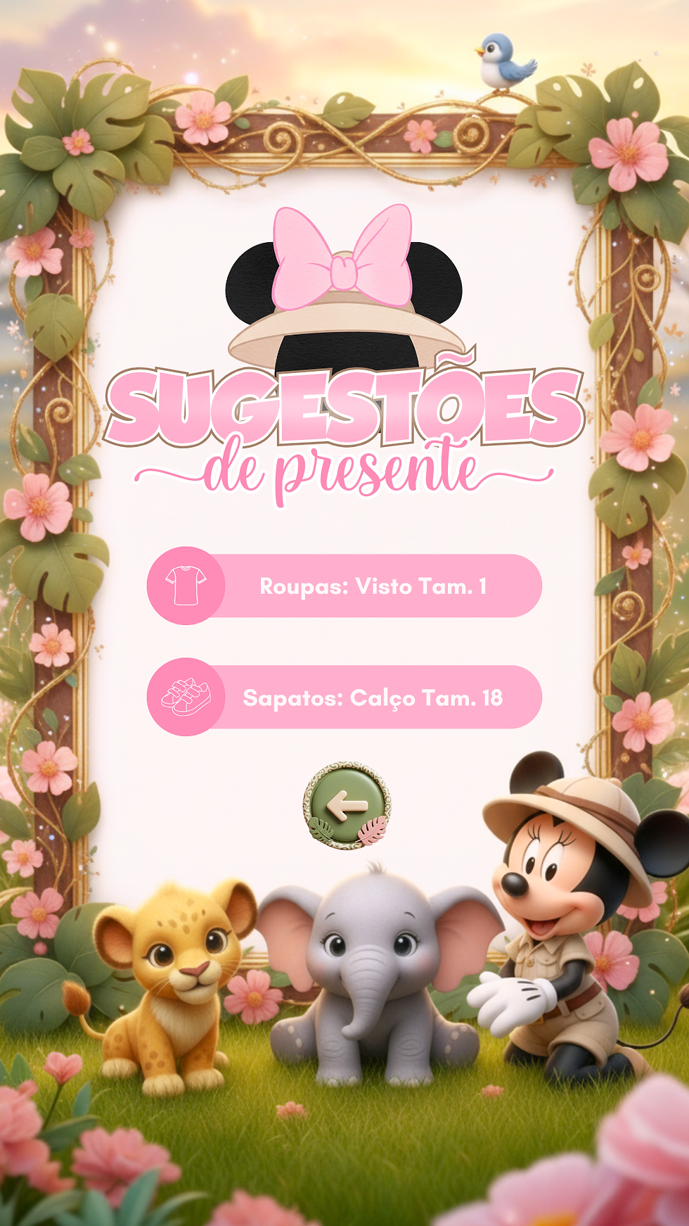 Miniatura: Convite Cinemágico Interativo - Safari da Minnie
