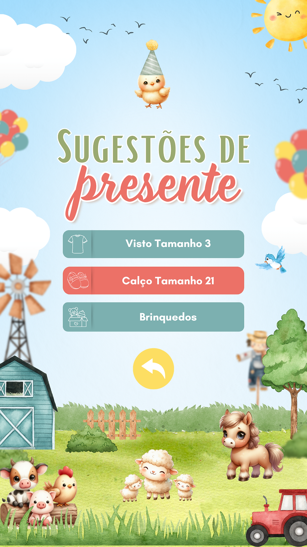 Miniatura: Convite Tecnológico - Fazendinha 3D