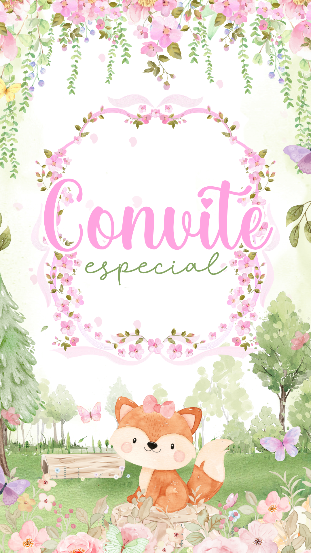 Convite Animado Plus - Bosque Encantado