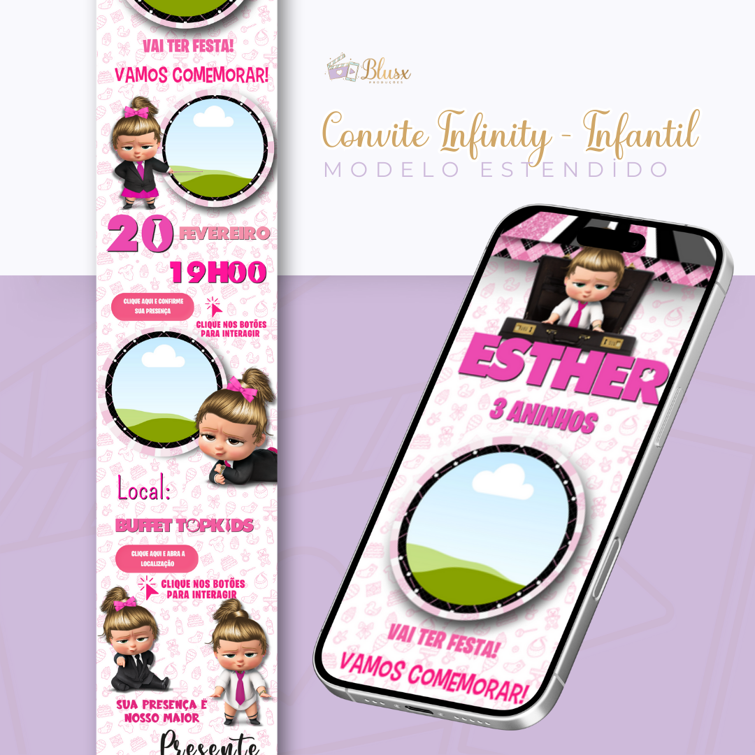 Convite Infinity - Poderosa Chefinha