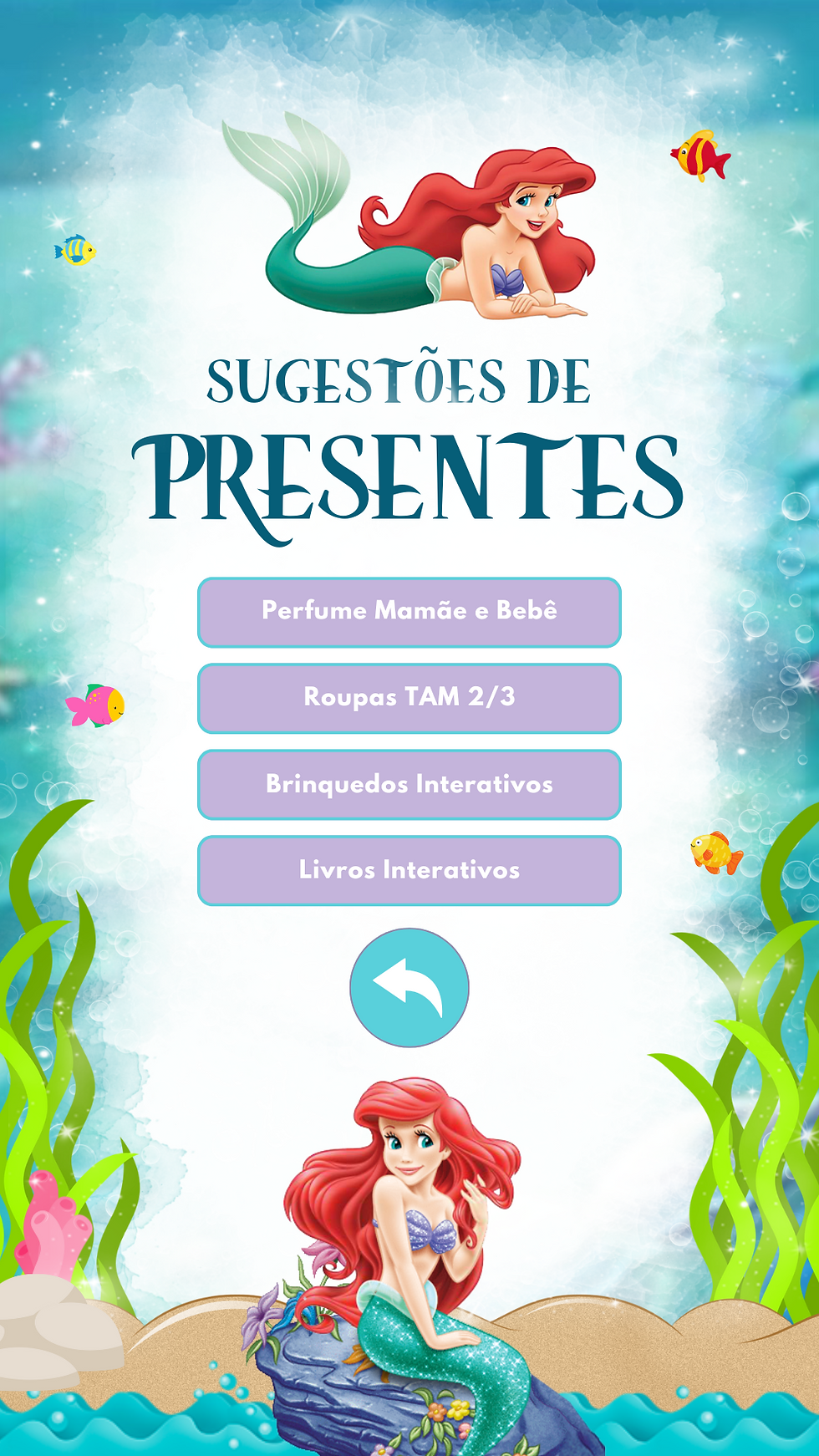 Miniatura: Convite Tecnológico - Ariel - Pequena Sereira