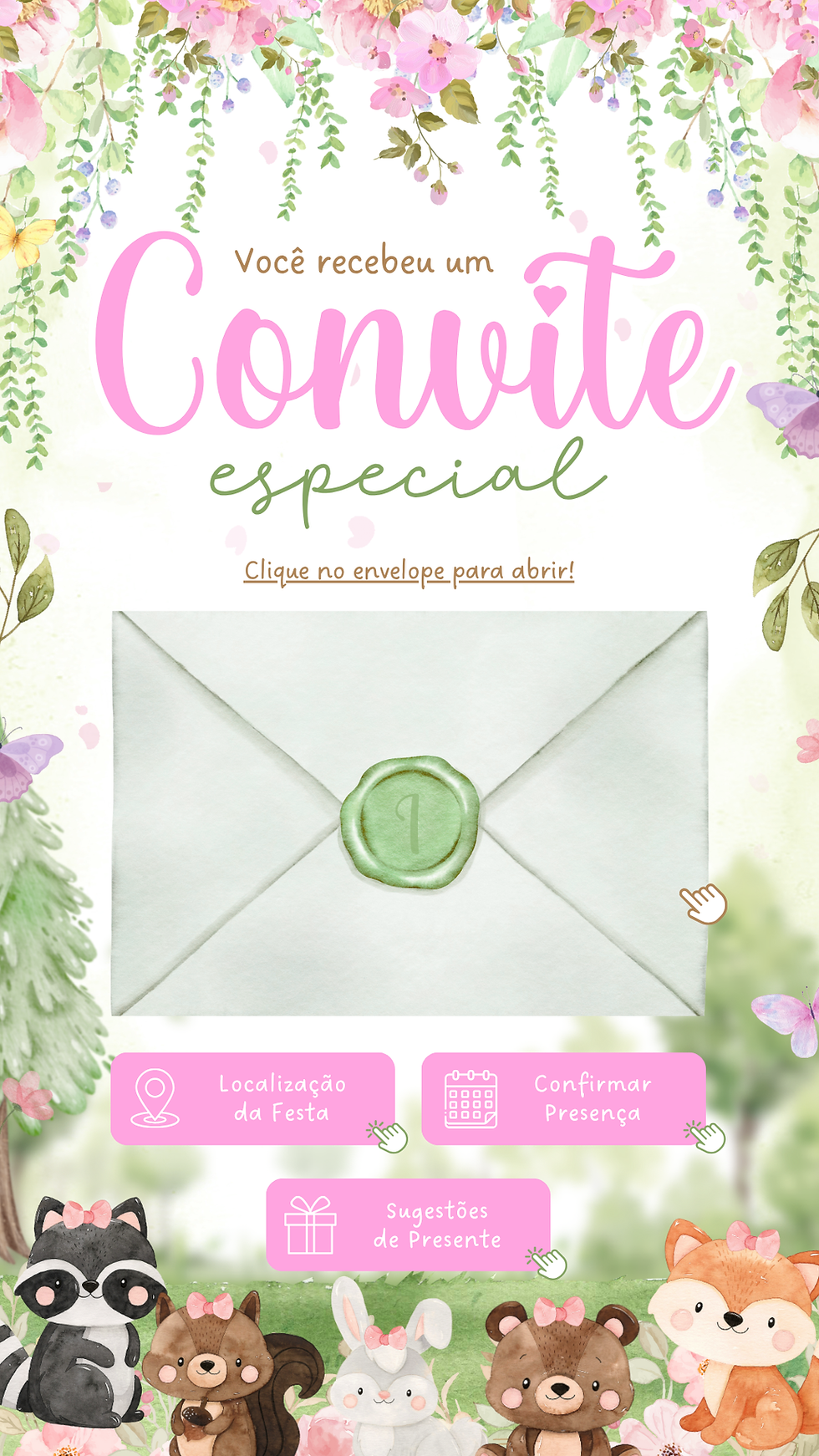 Miniatura: Convite Animado Plus - Bosque Encantado