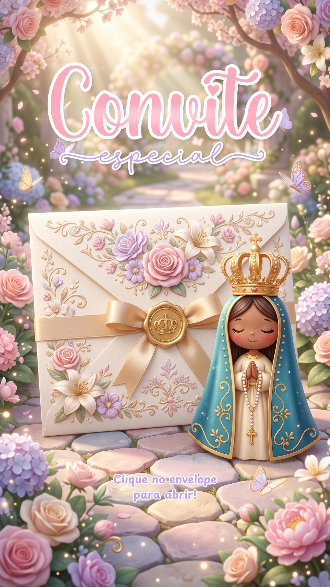 Convite Cinemágico Interativo - Jardim de Nossa Senhora Negra - 1 Cena