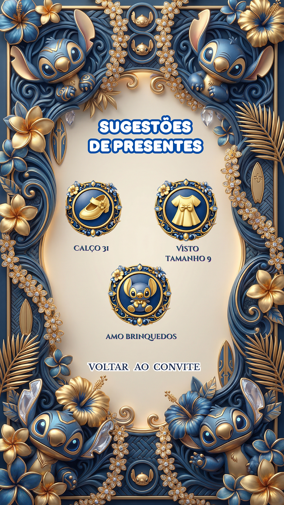 Miniatura: Convite Cinemágico Interativo - Lilo & Stitch