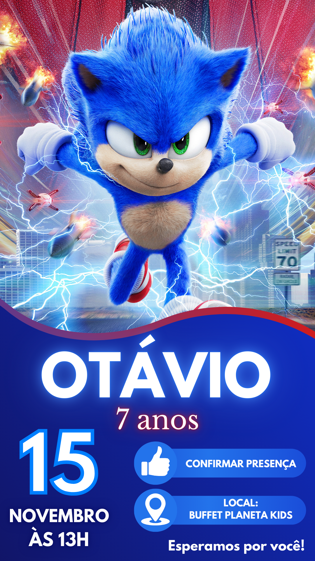 Convite Interativo - Sonic