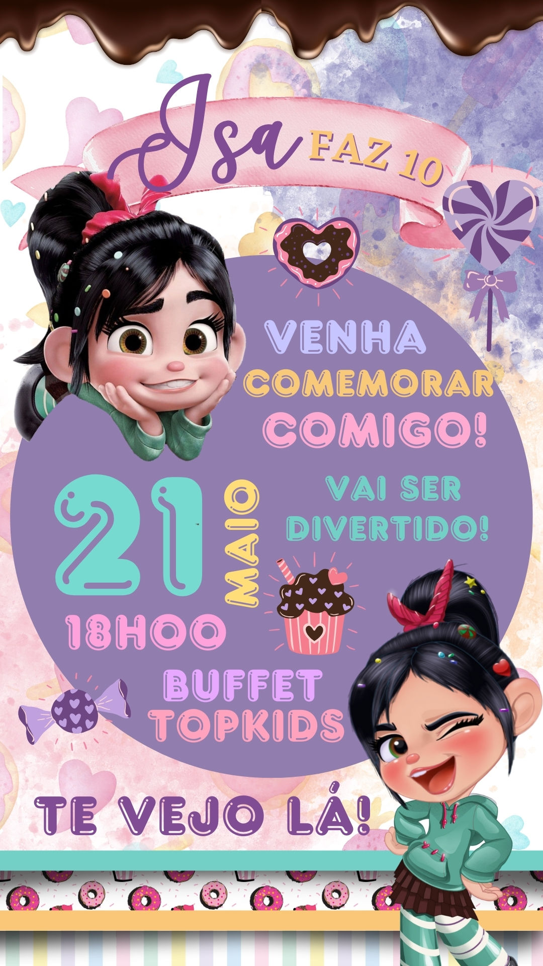 Convite Simples - Detona Ralph