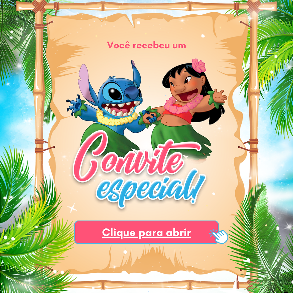 Miniatura: Convite Tecnológico - Lilo & Stich