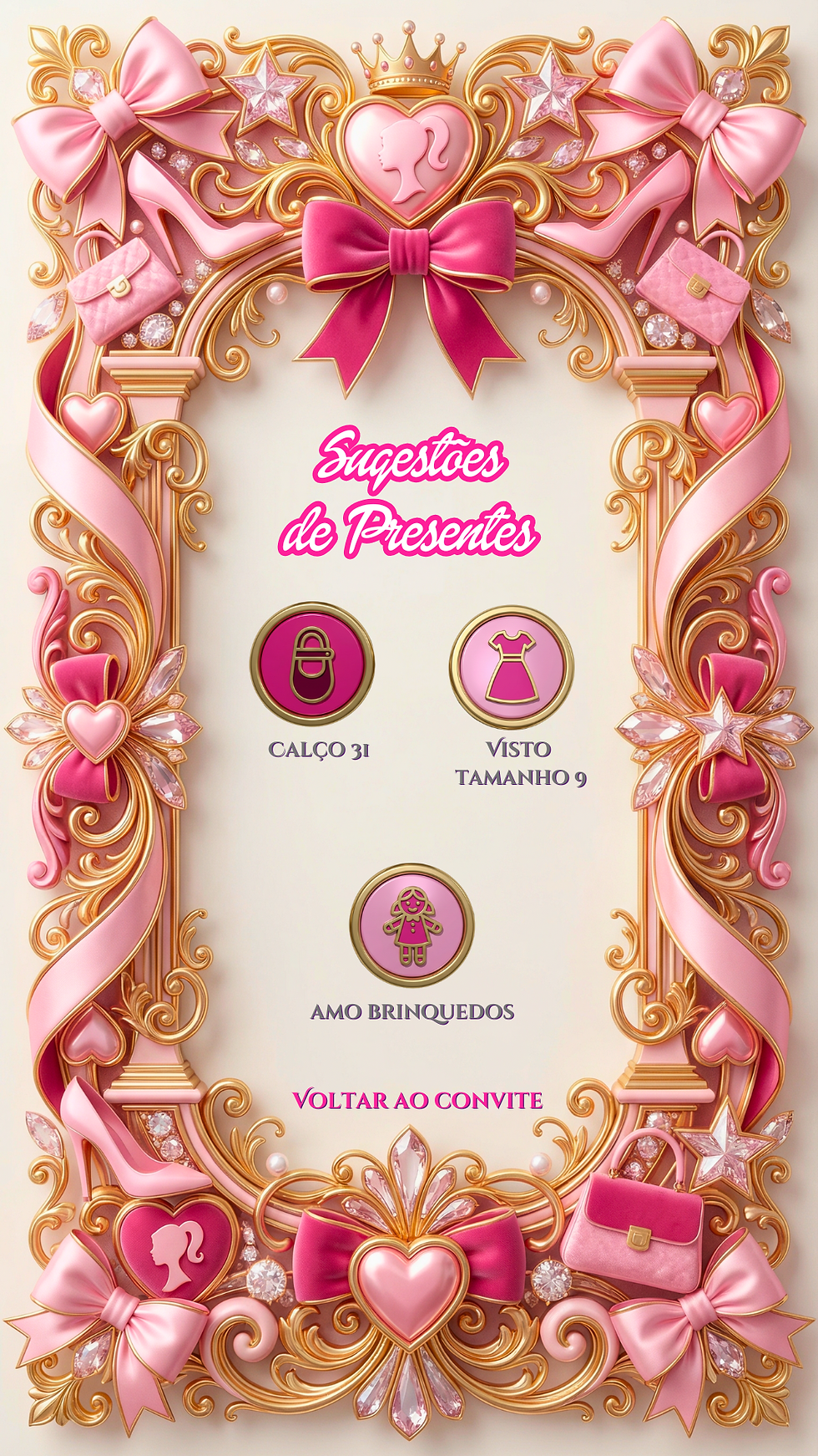 Miniatura: Convite Cinemágico Interativo - Barbie