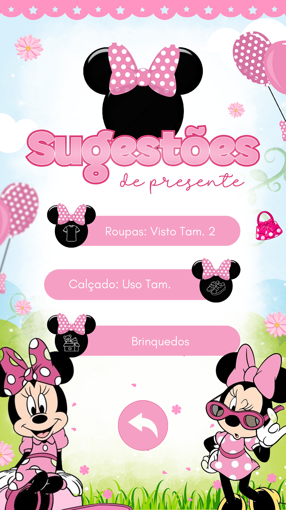 Miniatura: Convite Tecnológico - Minnie Rosa
