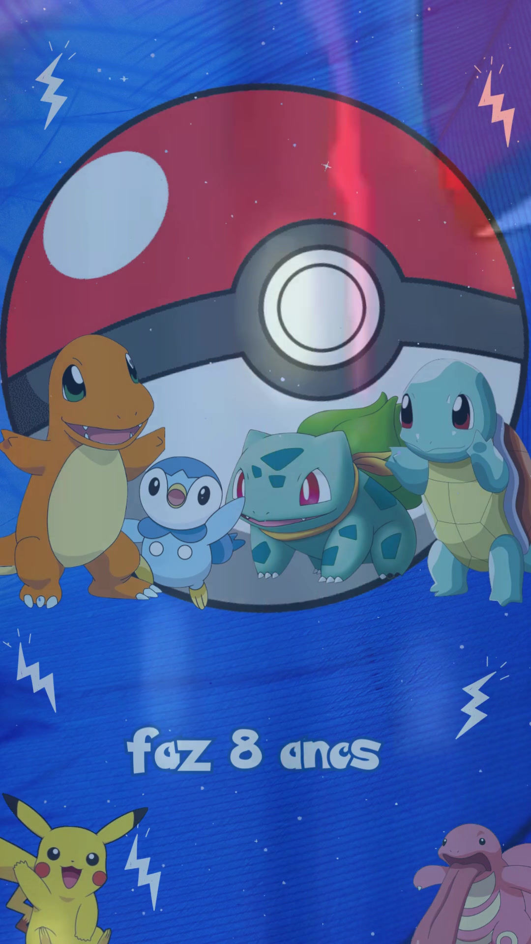 Convite Animado Plus - Pokémon