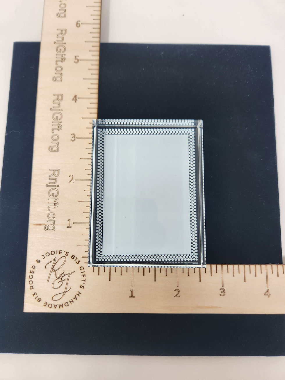 Thumbnail: Rectangular Crystal Picture 2.5 x3.5in