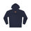 Thumbnail: Navy blue hoodie with small logo
