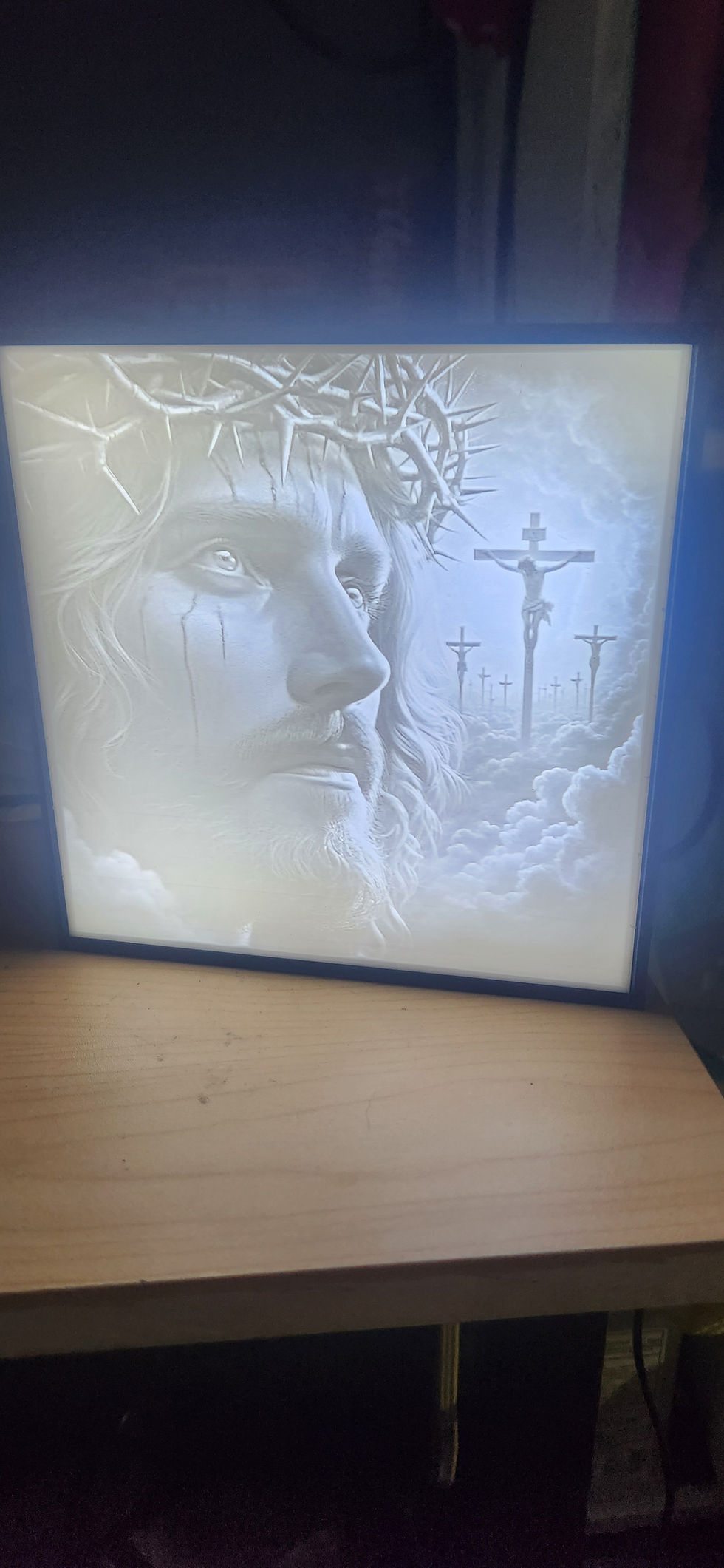 Thumbnail: Jesus King Of King's - 6 x 6 Inch Illuminated Light Box