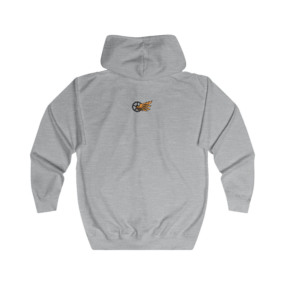 Thumbnail: Gray Moshipco hoodie with logo