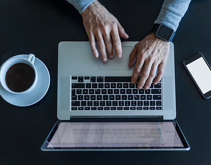 Man working with Laptop