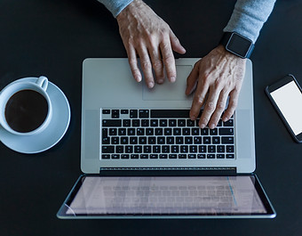 Man working with Laptop