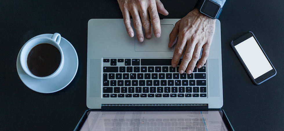 Man working with Laptop