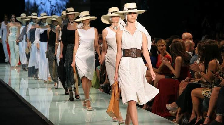 African models on the runway