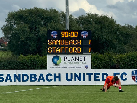 Greenop strikes early as Sandbach pick up a point at Hind Heath Road