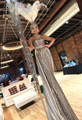 Event Glamazon greeter at nashville fundraiser gala