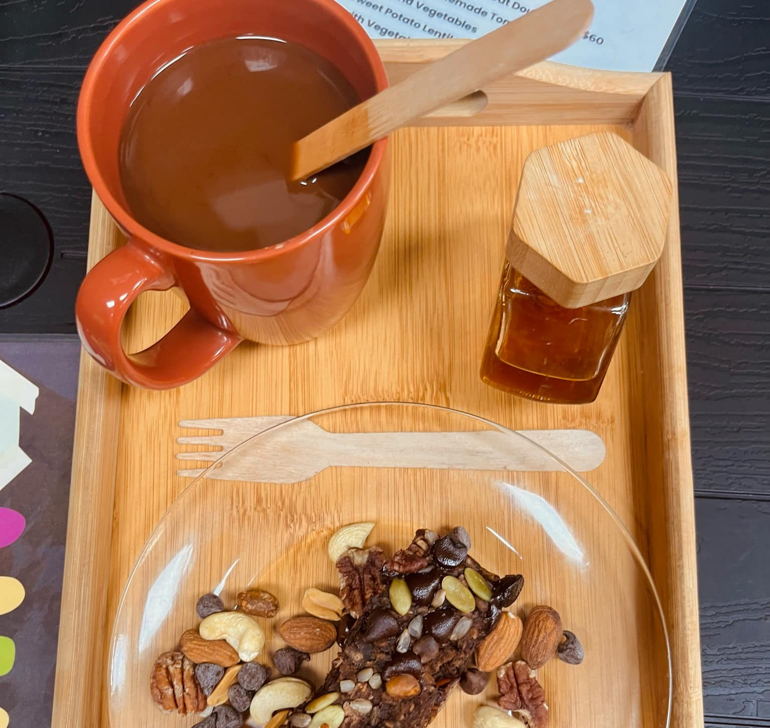 Hot or cold cocoa tea