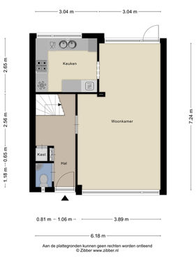 Plattegrond De Rentmeester 5 in verkoop GAST Makelaardij Oirschot