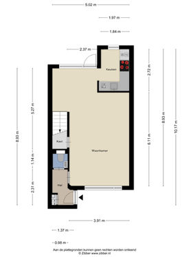 Plattegrond Olieslager 4 GAST Makelaardij