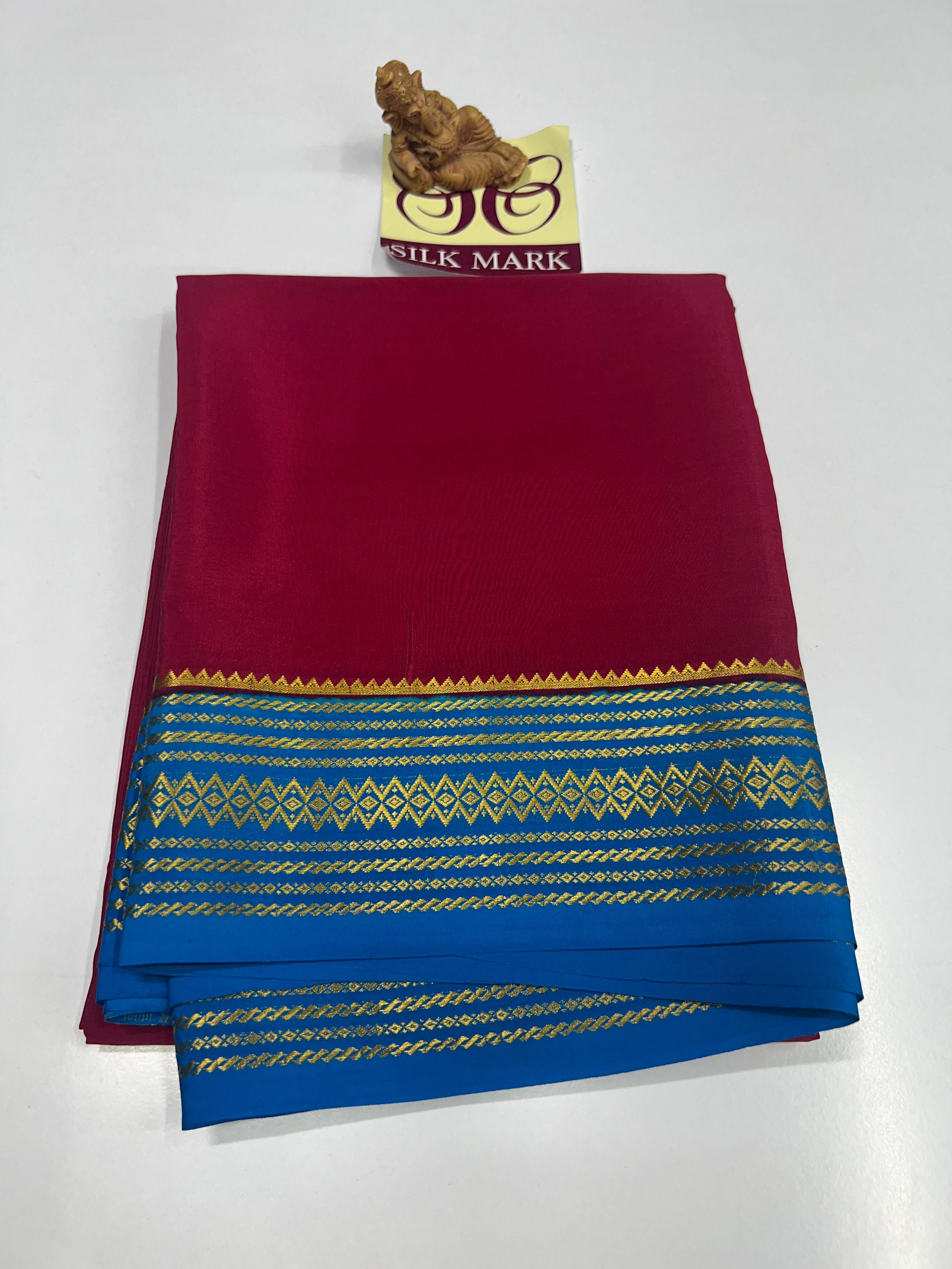 Pure Mysore Crepe Silk Sarees - SC971