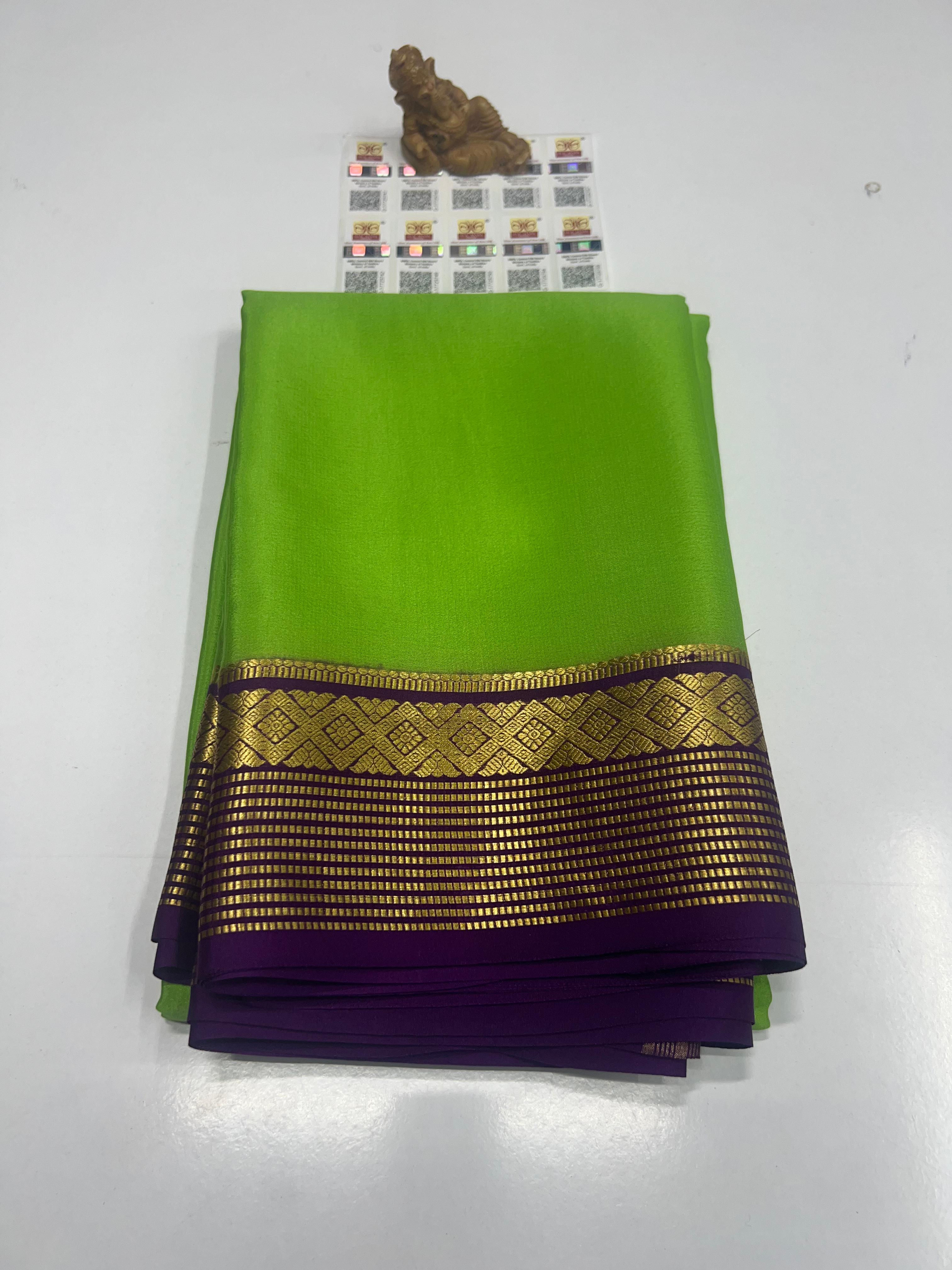 Pure Mysuru Crepe silk sarees SC-036