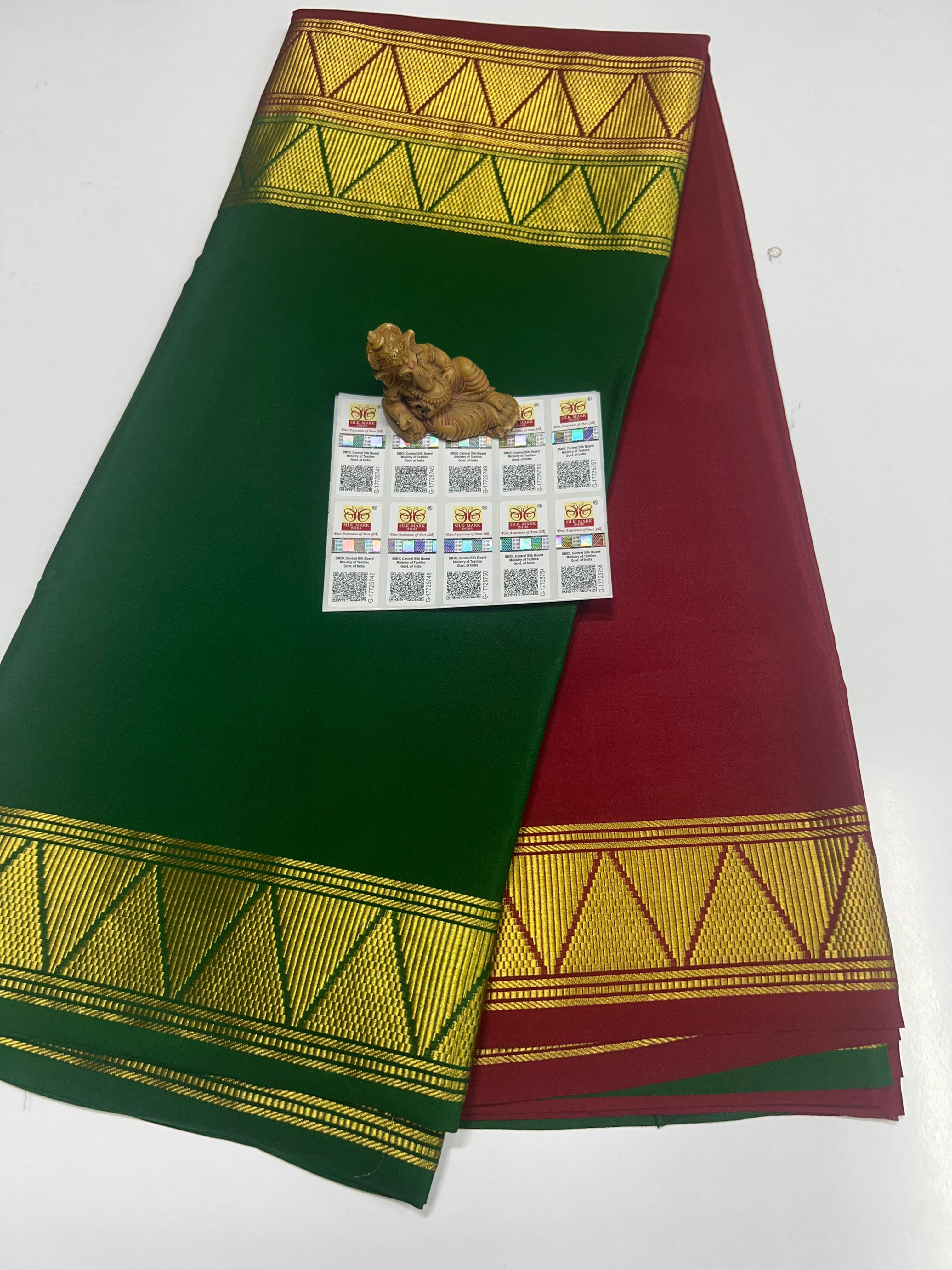 Pure Mysuru Crepe silk sarees  SC113