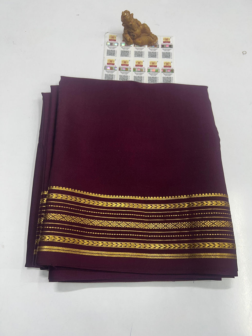 Thumbnail: Pure Mysore Crepe silk Sarees -SC0366
