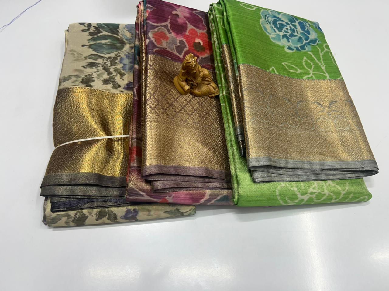 Semi Kanchi Digital Print Sarees -SC0615