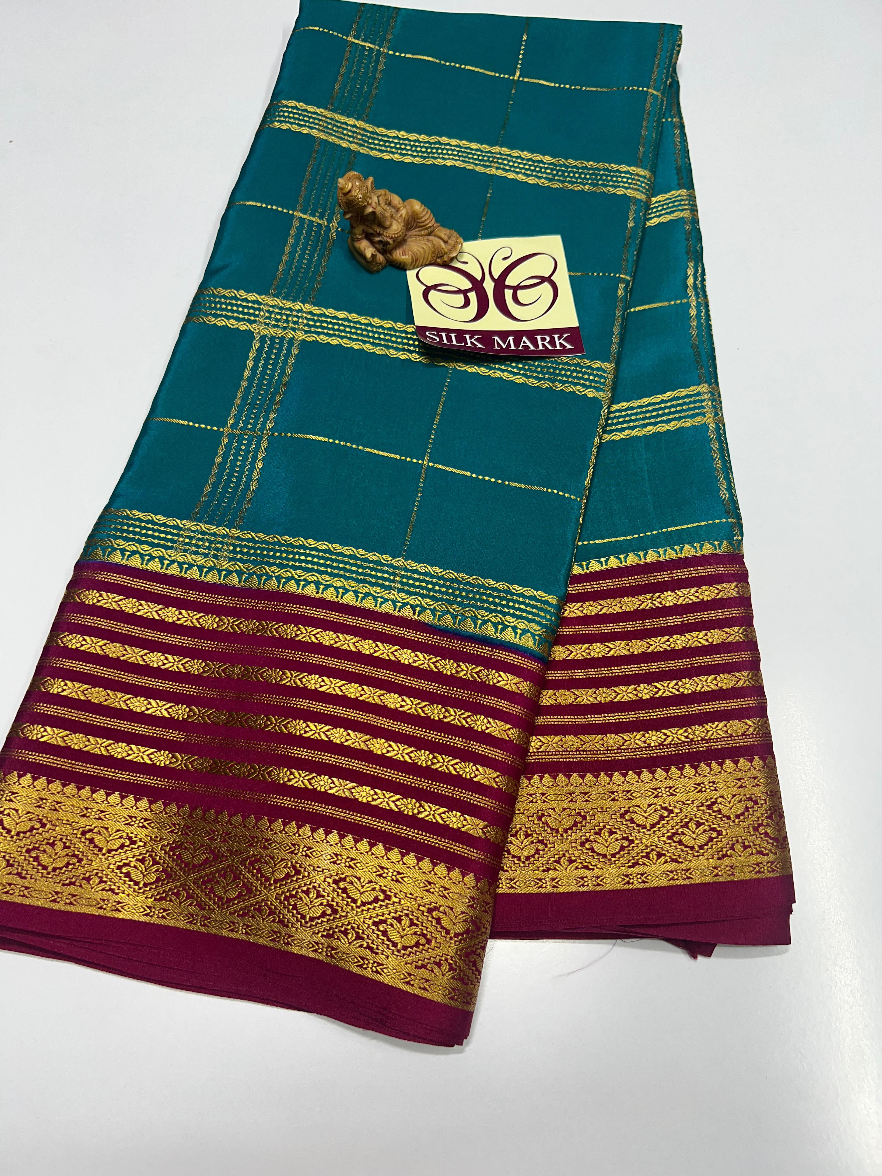 Pure Mysore Crepe Silk Sarees - SC719