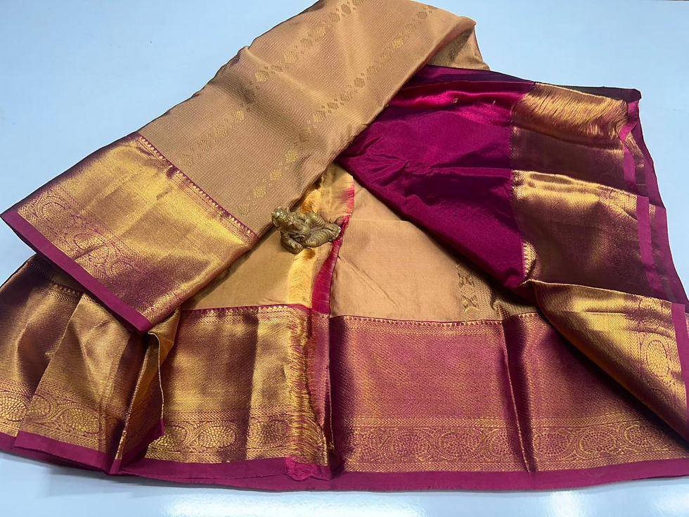 Thumbnail: Semi Powerloom Kanchi Sarees -SC0664
