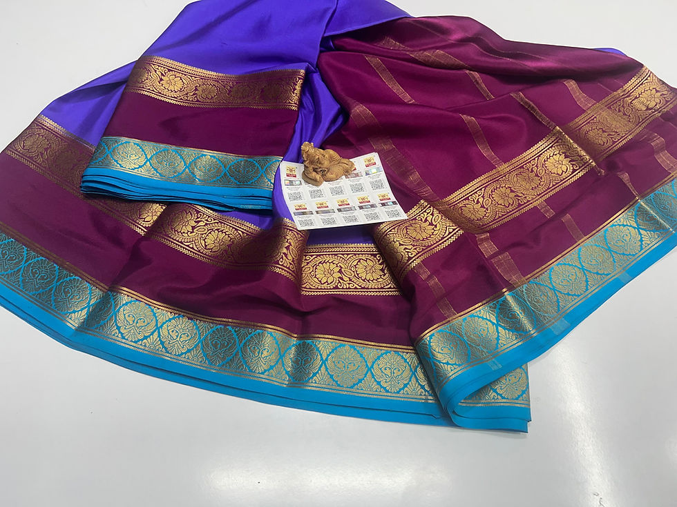 Thumbnail: Pure Mysuru Crepe silk sarees SC-092