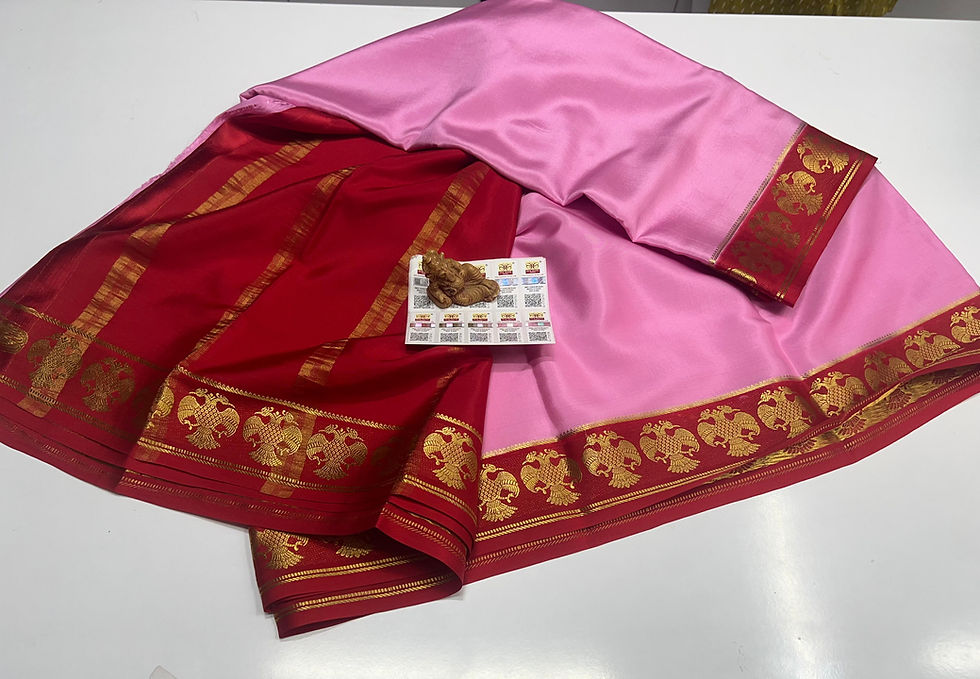 Thumbnail: Pure Mysuru Crepe silk sarees  SC0222
