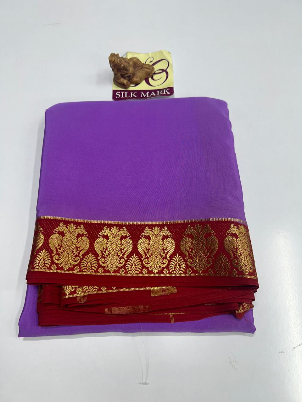 Pure Mysore Crepe Silk Sarees -SC1868