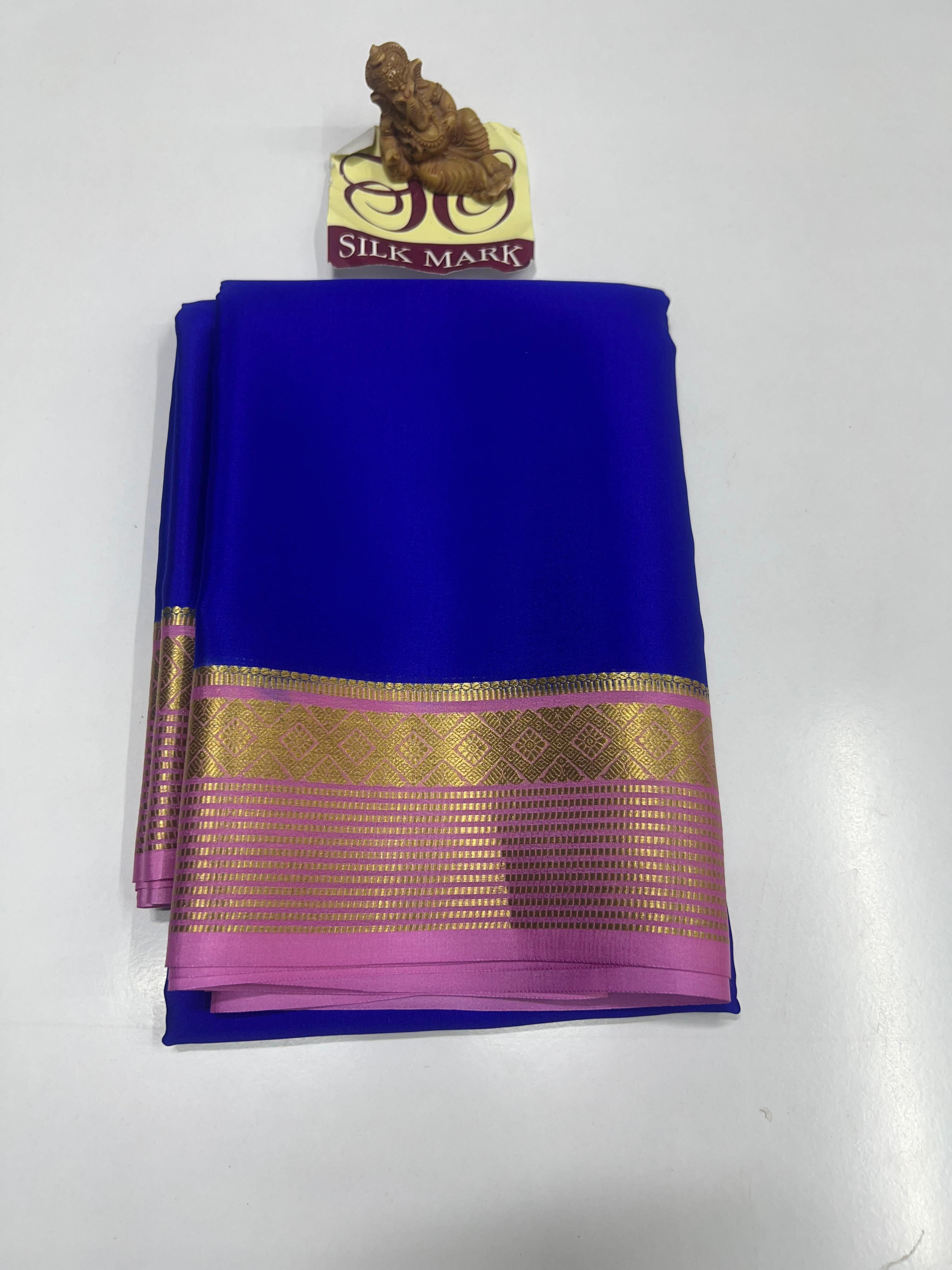 Pure Mysore Crepe Silk Sarees -1777