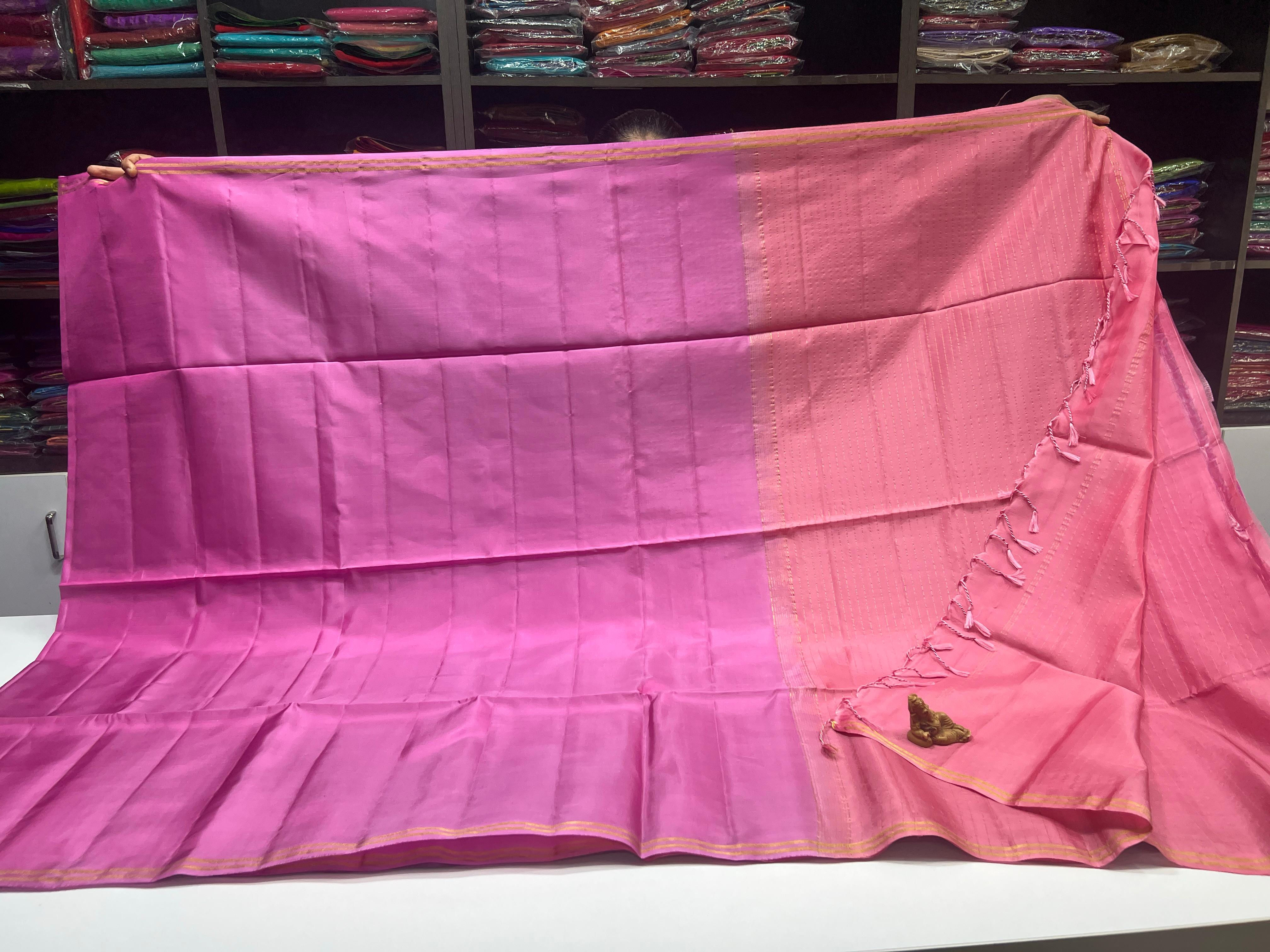 Powerloom Kanchi Soft Silk Sarees- SC909