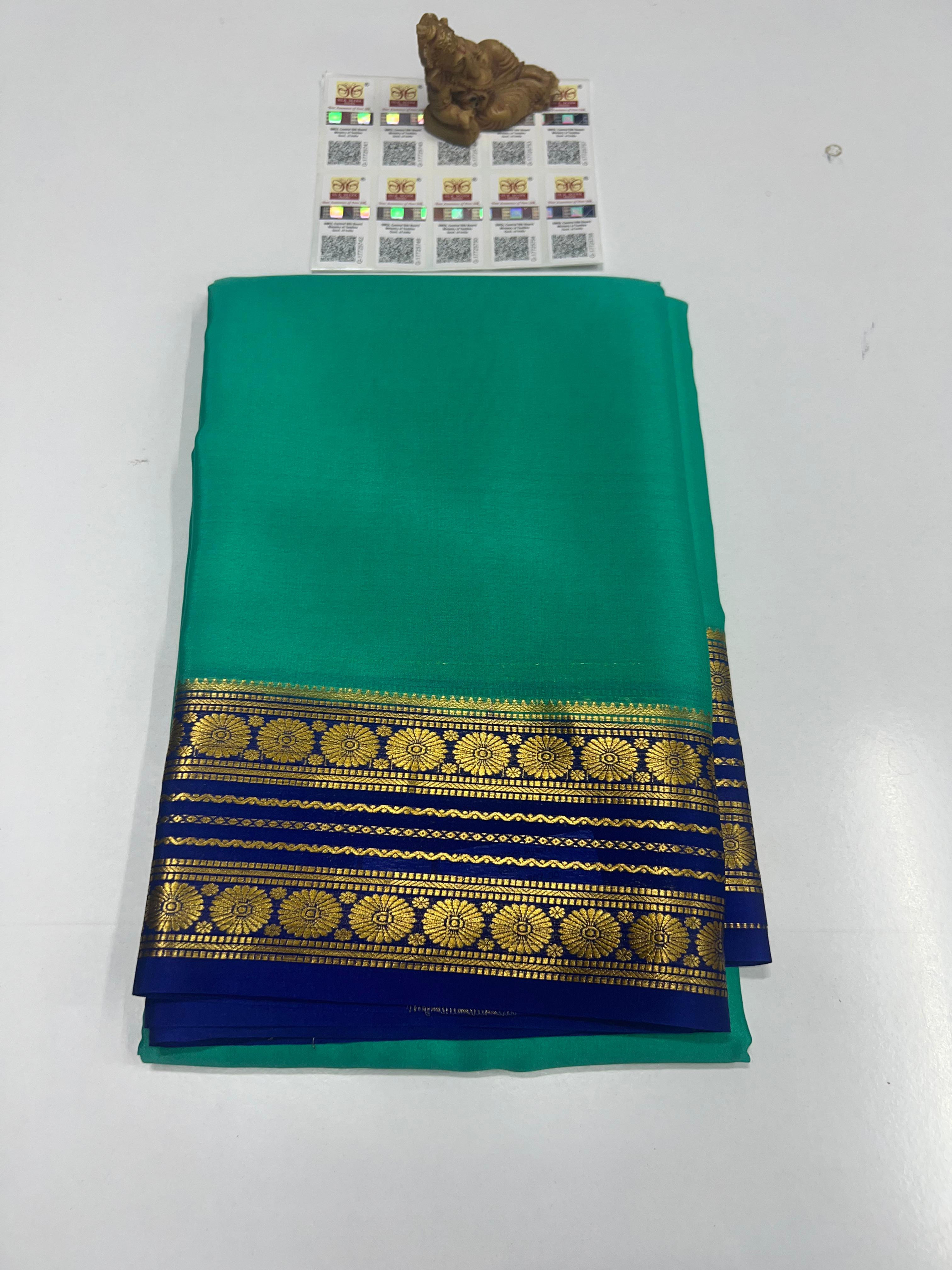 Pure Mysuru Crepe silk sarees  SC0302