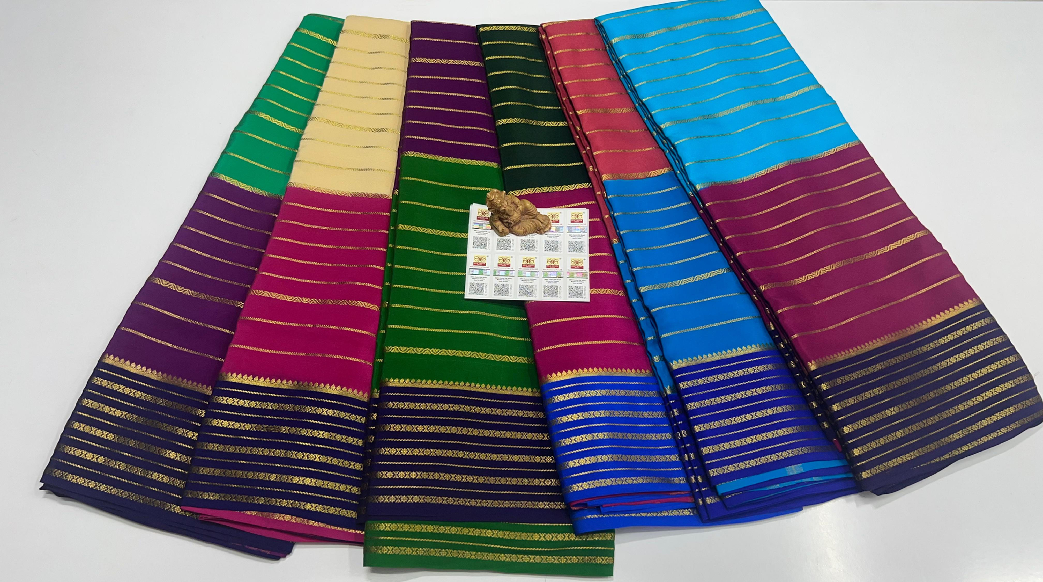 Pure Mysuru Crepe silk sarees  SC0165