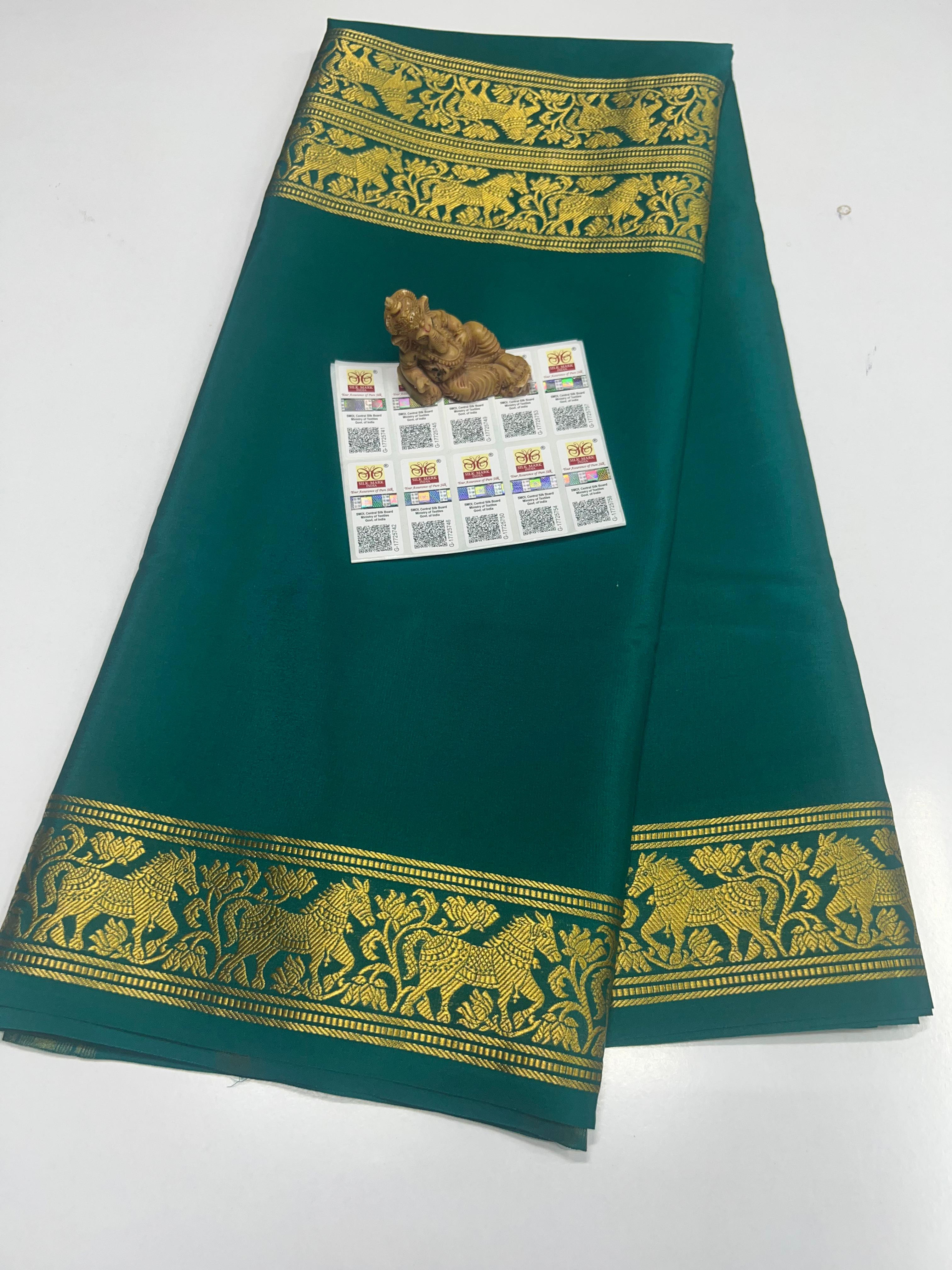 Pure Mysuru Crepe silk sarees  SC0284