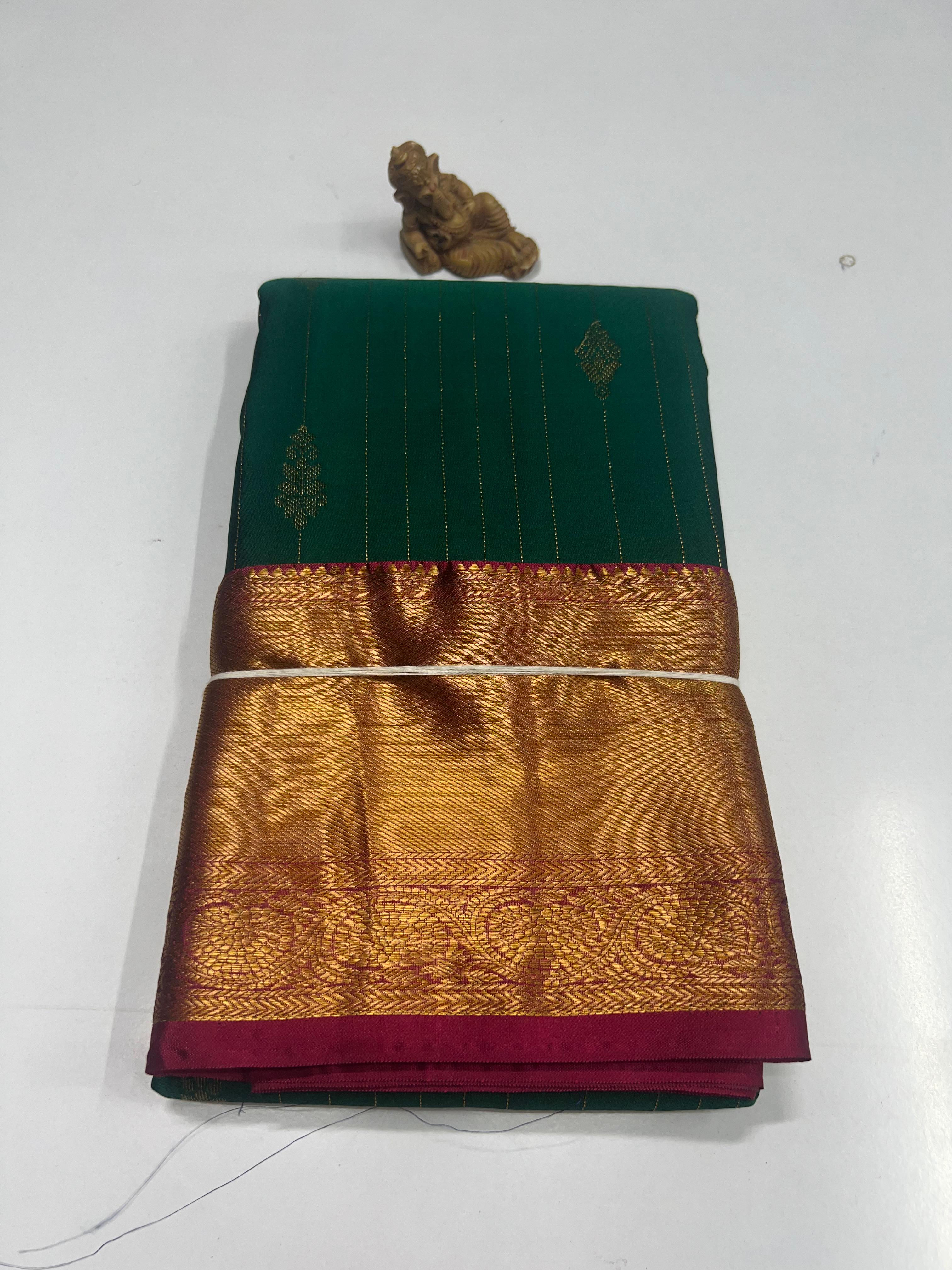 Semi Powerloom Kanchivarum Sarees -SC0447