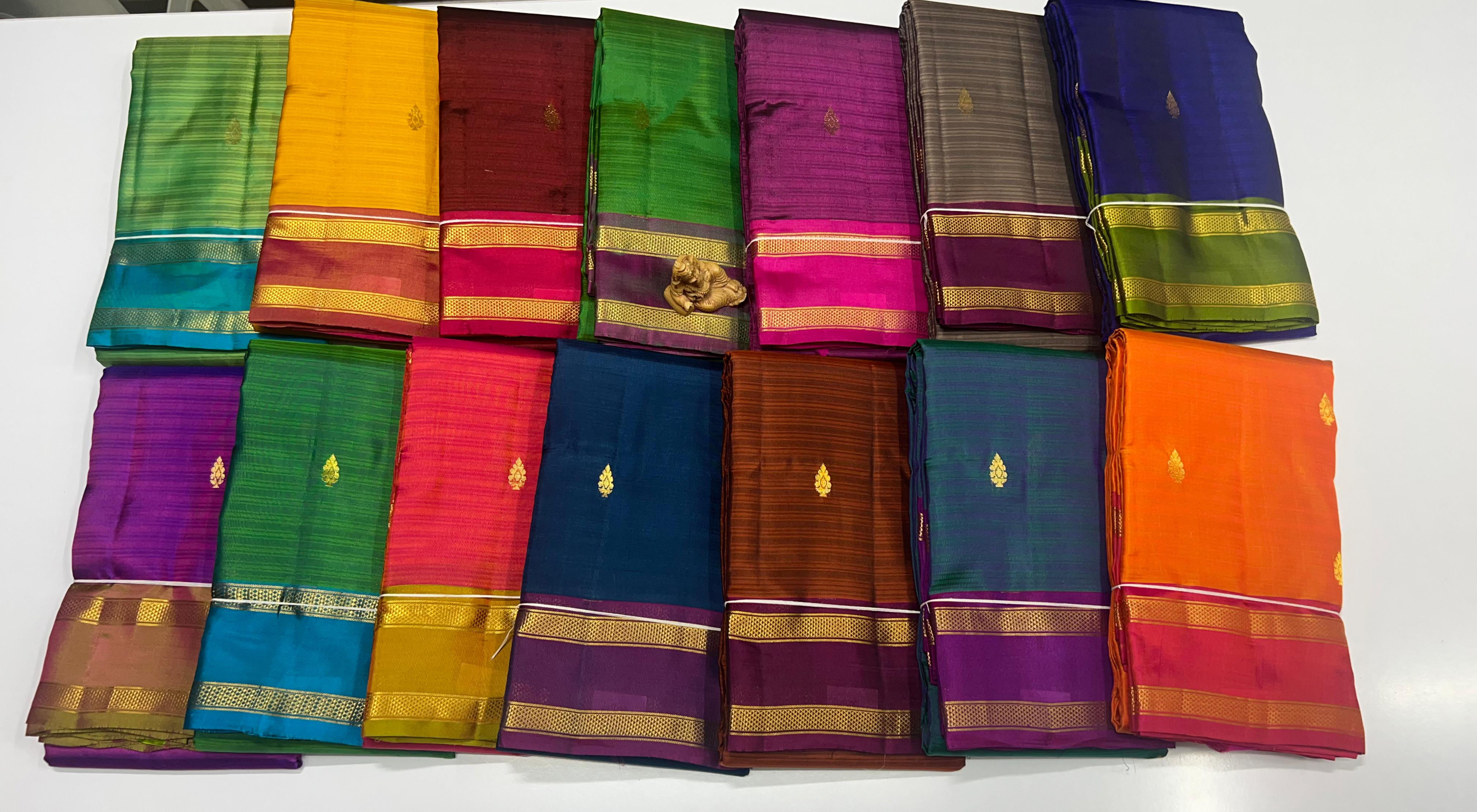 Powerloom Kanchi Soft Silk Sarees- SC915