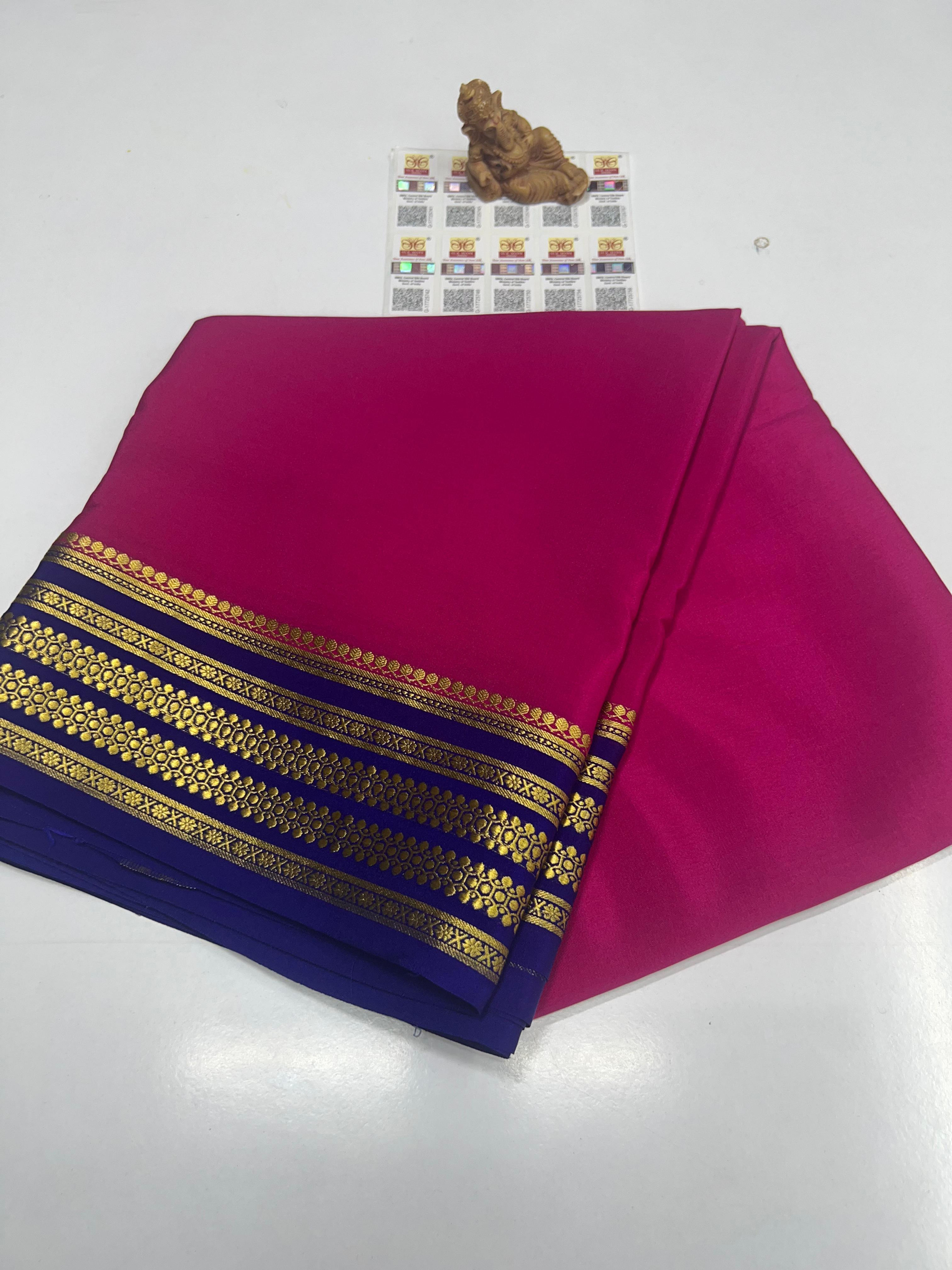 Pure Mysuru Crepe silk sarees  SC0185
