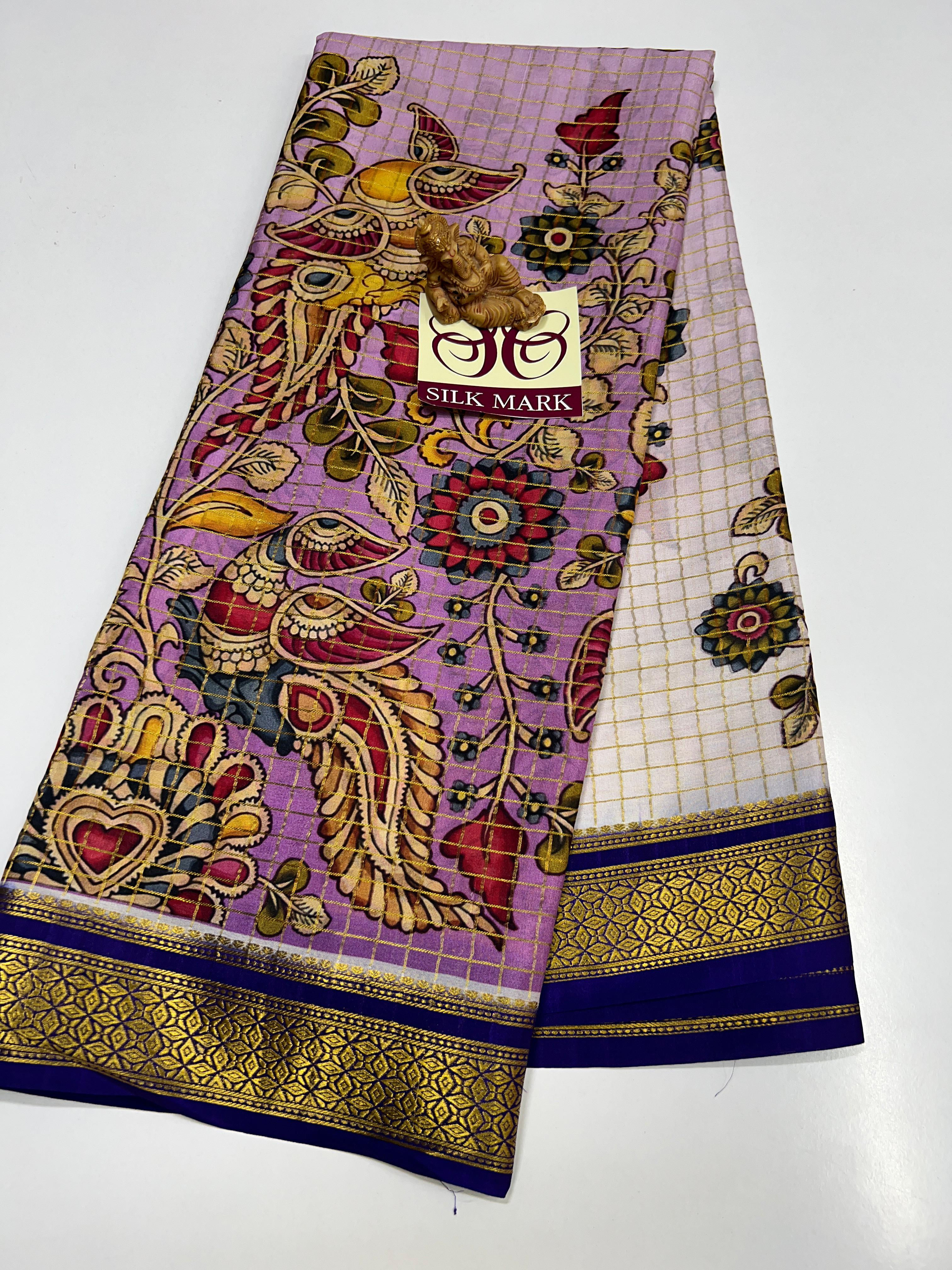 Pure Mysore Crepe Silk Sarees - SC522